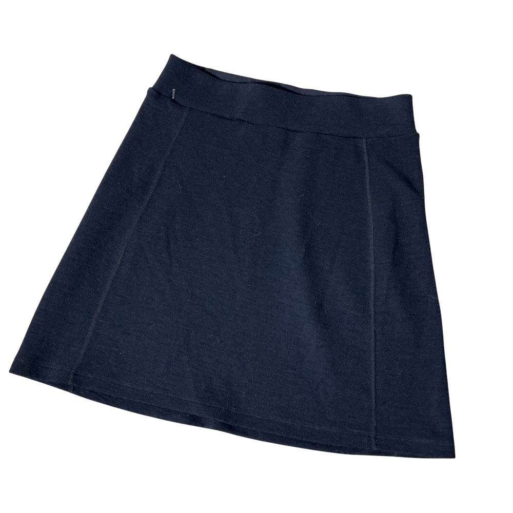 Ibex Merino Wool Active Skirt Womens M Dark Brown A-Line Athletic Mini Skirt